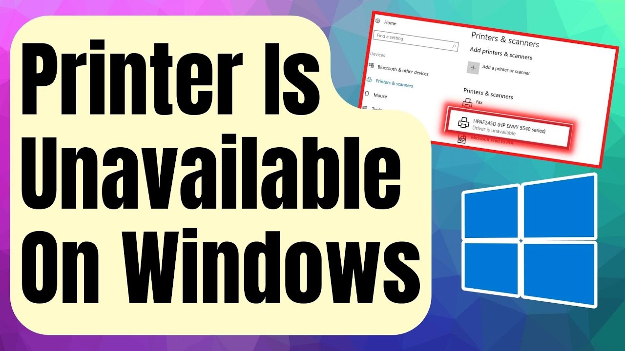 SOLVED: Printer Driver Is Unavailable Error On Windows [Updated 2024]