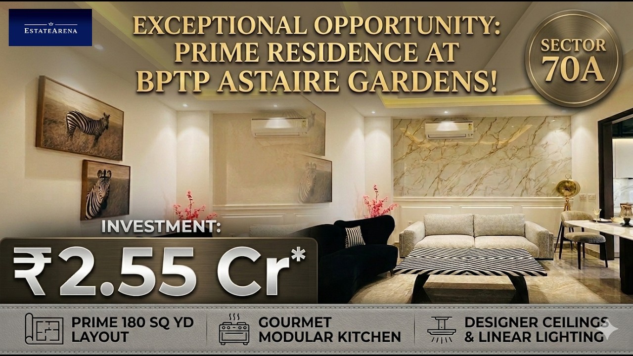 3BHK + Basement + Terrace in Gated Township | BPTP Astaire Garden Sector 70A Gurgaon