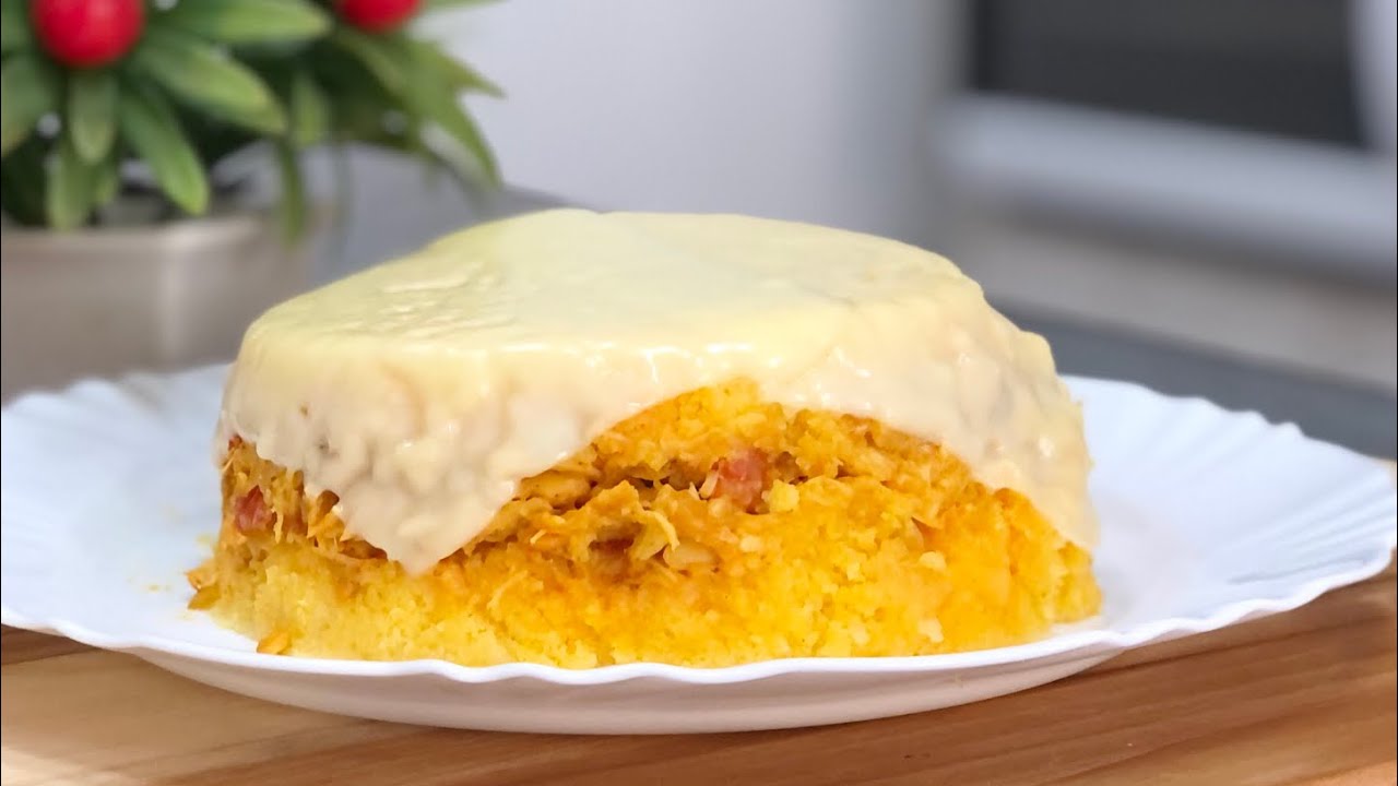 CUSCUZ DE MICROONDAS | COM FRANGO E REQUEIJÃO CREMOSO | FÁCIL E DELICIOSO ❤️