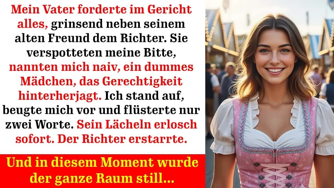 Als zwei geflüsterte Worte den Gerichtssaal erschütterten und meinem Vater das Lächeln raubten