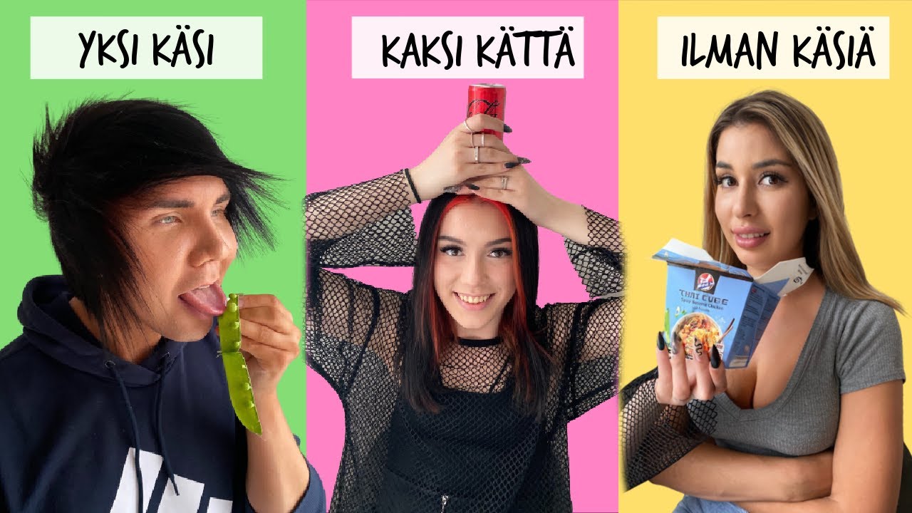 ILMAN K&Auml;SI&Auml; VS YHDELL&Auml; K&Auml;DELL&Auml; VS KAHDELLA K&Auml;DELL&Auml; - HAASTE