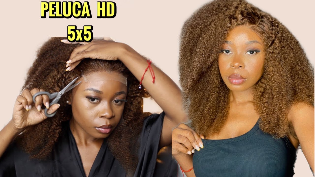 LA MEJOR FORMA DE PONER UNA PELUCA RIZADA HD 5x5 ft YWIGS