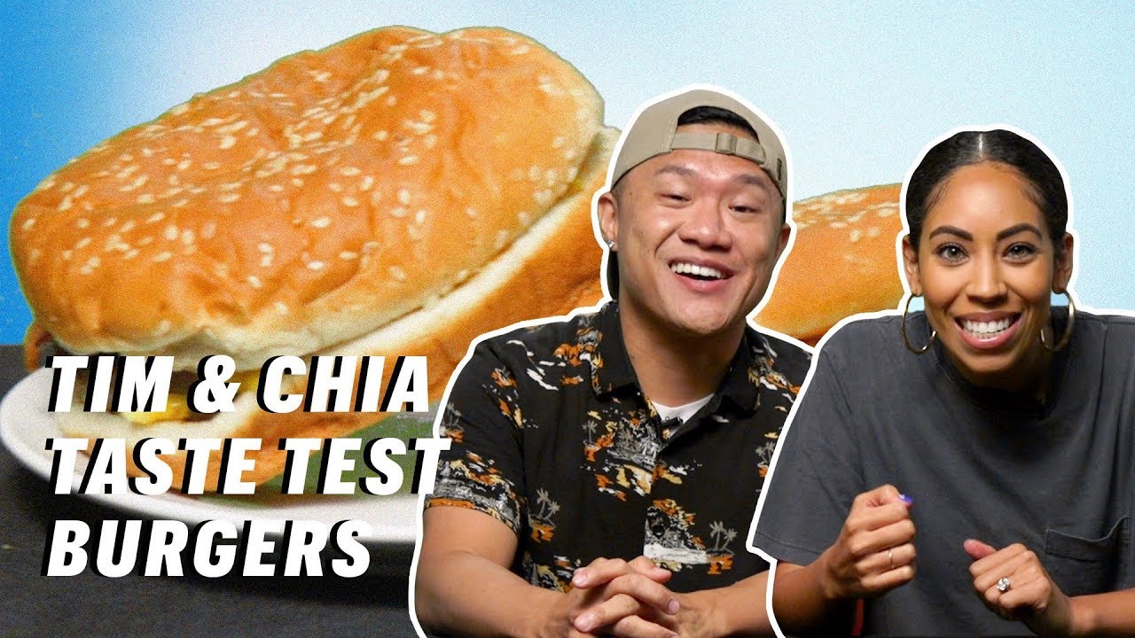 Can Timothy DeLaGhetto & Chia Habte Tell the Difference Between Fast Food Burgers? || Down the Hatch