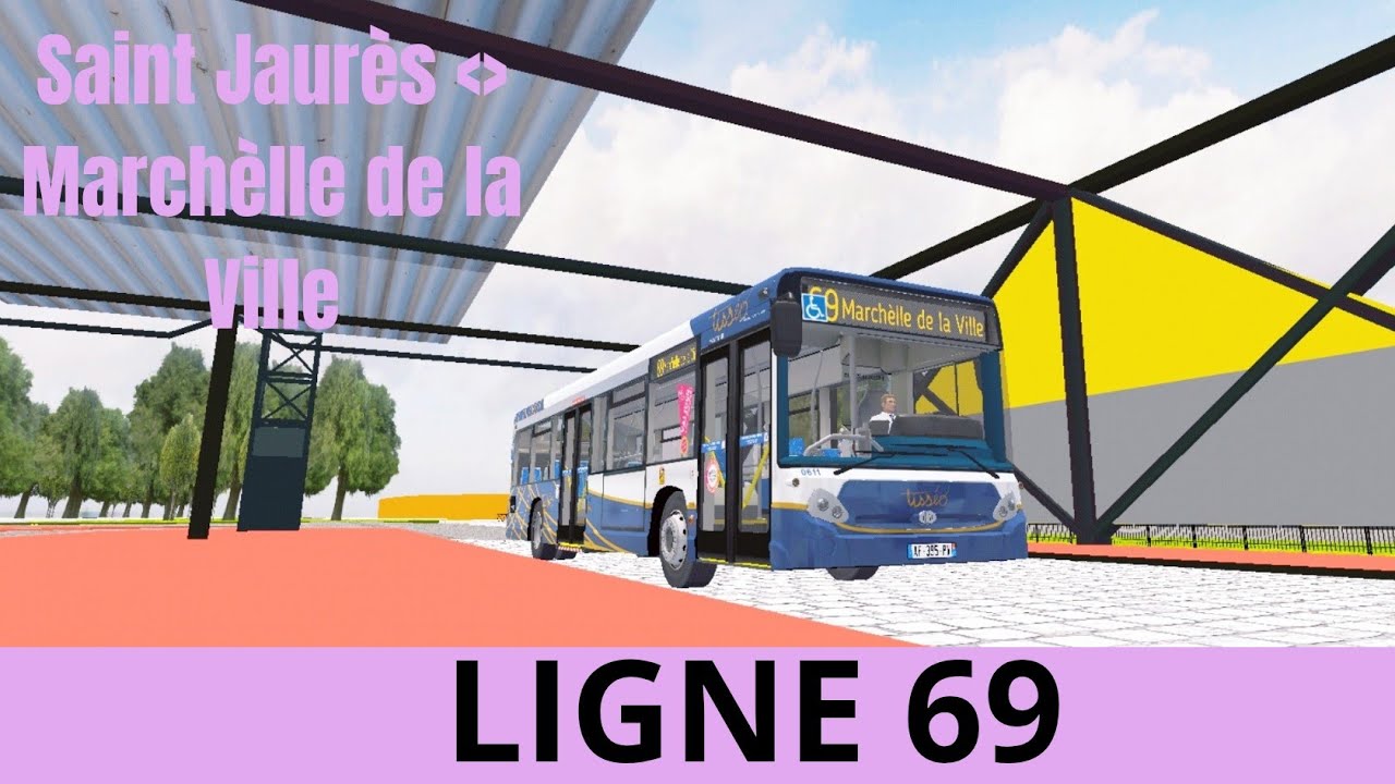 Proton Bus Simulator : Ligne 69 de Saint Jaurès à Marchèlle de la Ville
