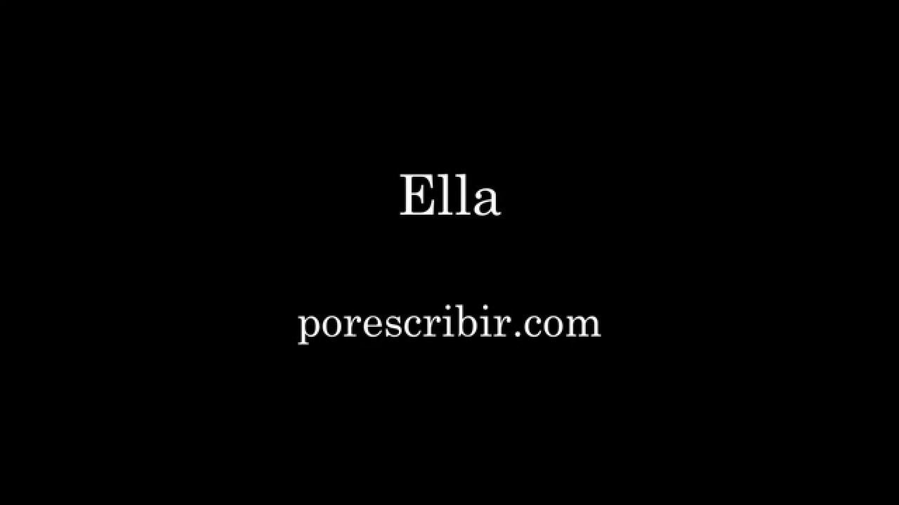 Ella - Alejandro Ordóñez