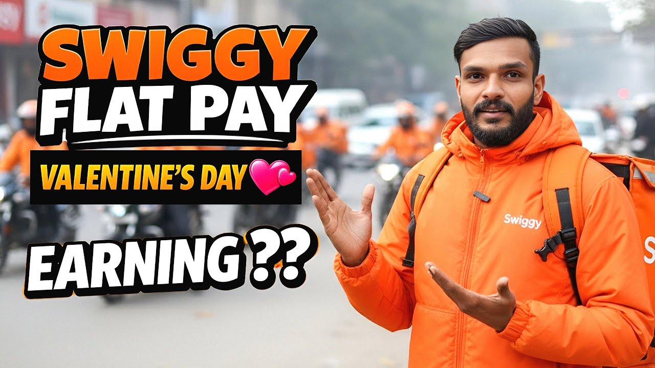 Swiggy Delivery Boy Valentine Day Bumper Earning || Morning 8 to Evening 11 ||
