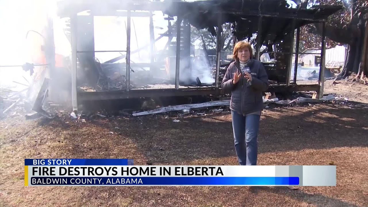 ‘At least they’re safe’: Homeowner grateful after fire destroys Elberta home