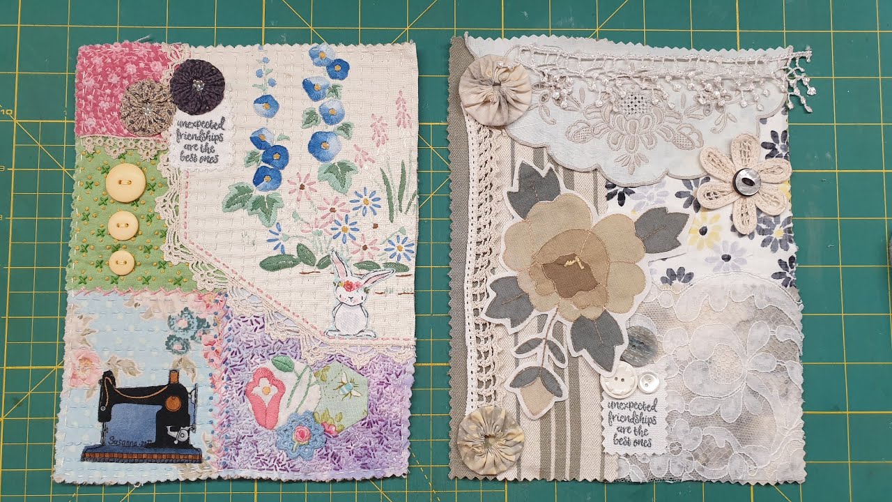 #slowstitchcollab7 Finished Lauretta's Piece & starting Anne's...