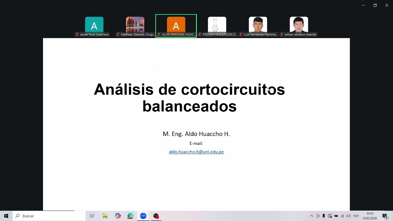CLASE #9 ANALISIS DE SISTEMAS DE POTENCIA 1 /UNI-HUACHO