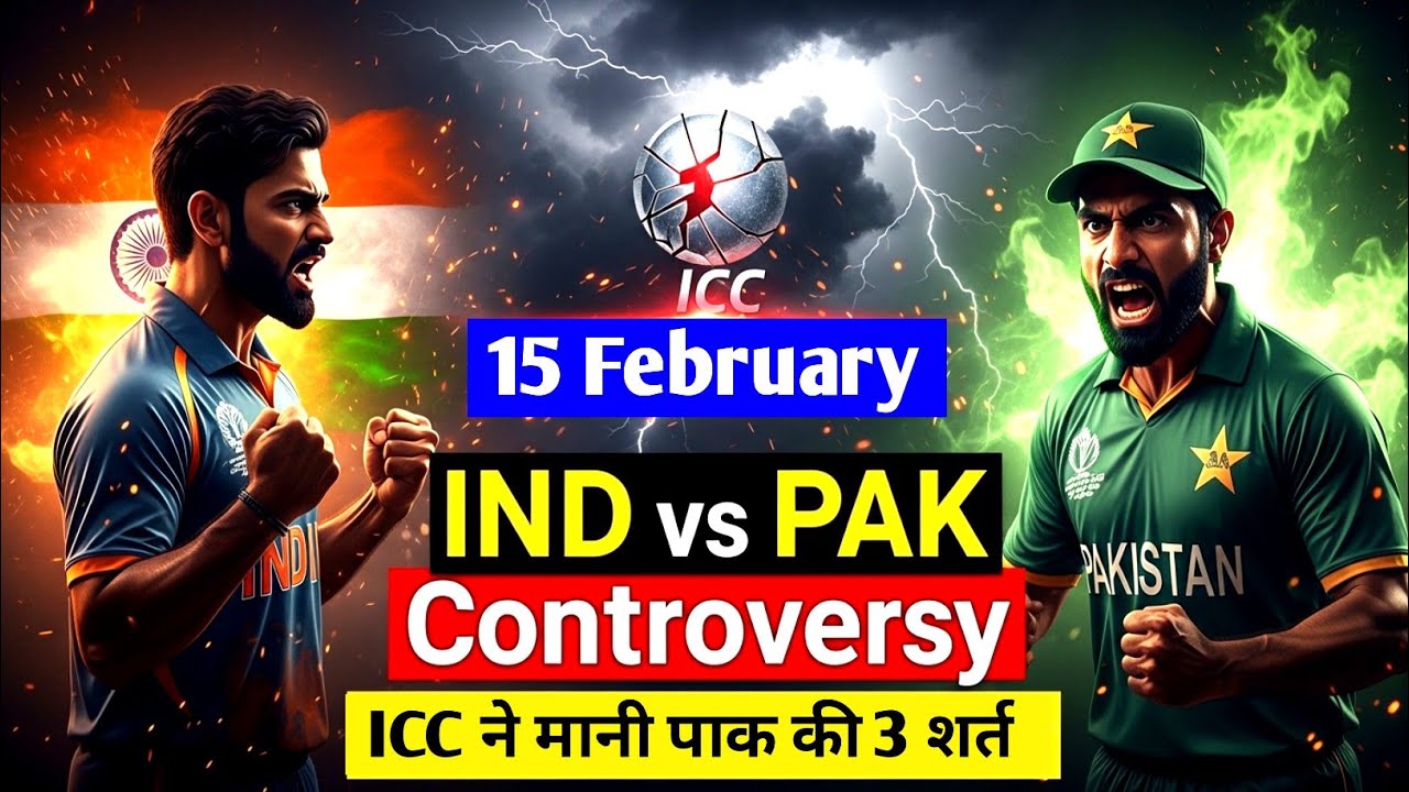 IND vs PAK: भारत-पाकिस्तान महामुकाबला विवाद में | पाकिस्तान की 3 शर्तें, ICC पर भारी दबाव