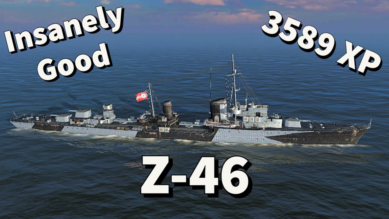 Z-46 First look! This Destroyer is insanely versatile! #wowslegends