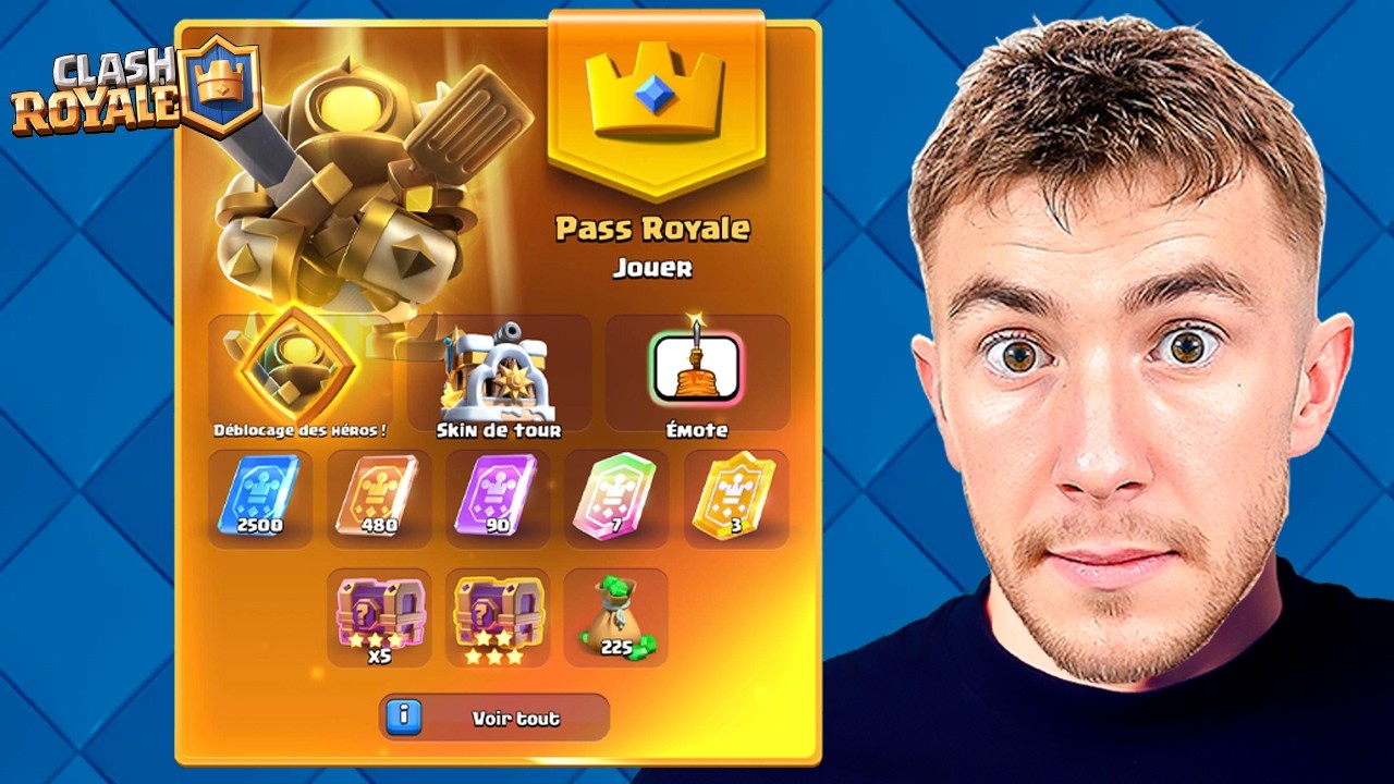I got the Royale Pass on my new Clash Royale account!