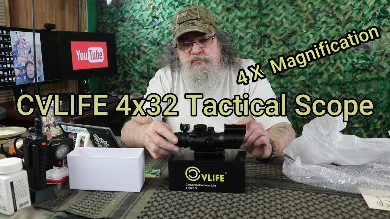 CVLIFE 4x32 Tactical Rifle Scope