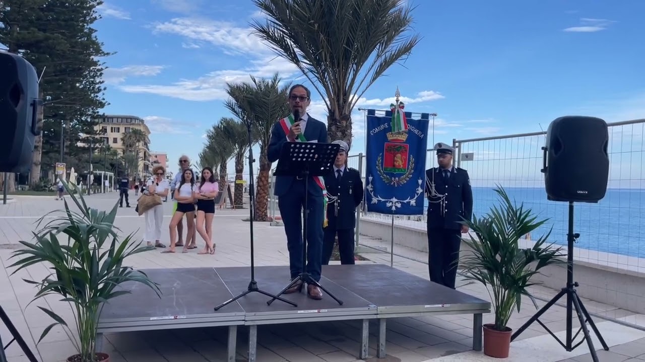 Bordighera, inaugurato il primo tratto del nuovo lungomare
