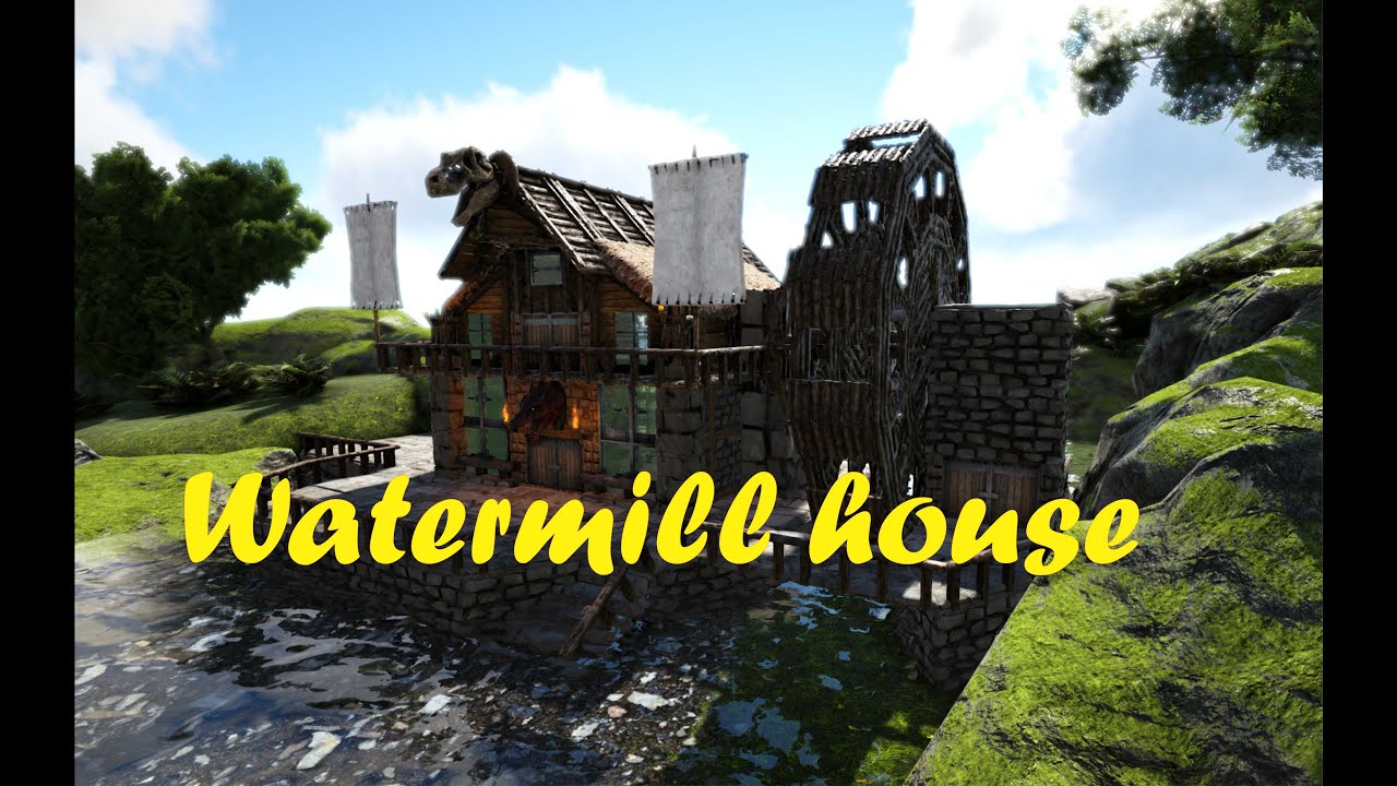 Ark Survival Evolved: Watermill house(Speed build)