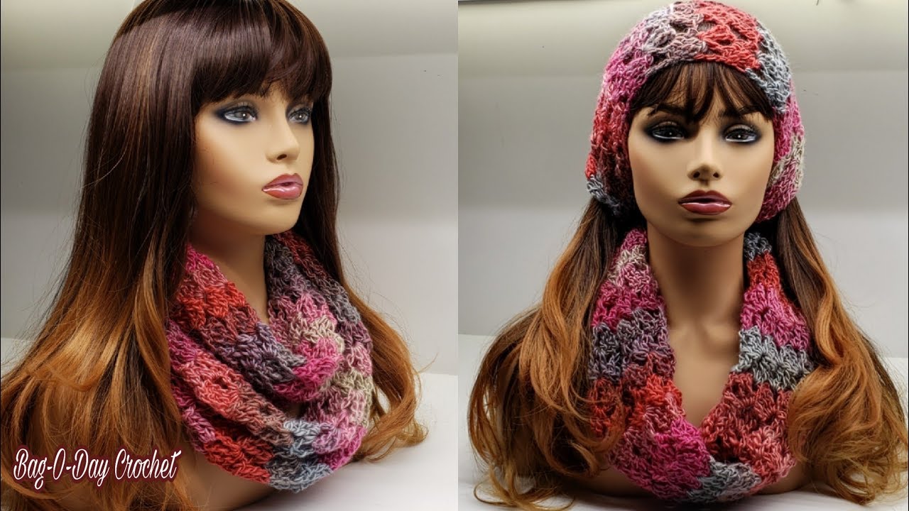 How To Crochet - An Easy Cowl | Unforgettable Romance | Bag-O-Day crochet Tutorial #565