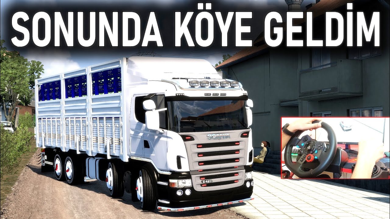 TATİL ZEHİR OLDU ! KAMYONLA JETE GİTTİM ETS 2 MOD Logitech G29