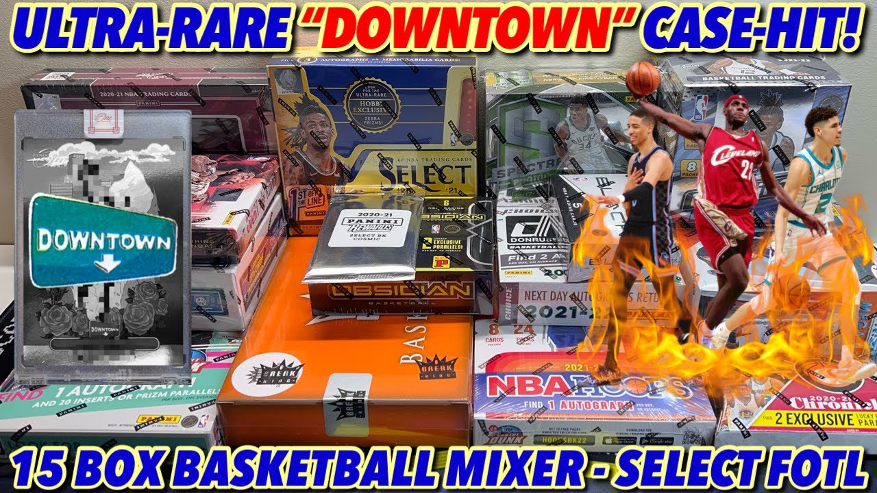 CRAZY RARE “DOWNTOWN” PULL! BIG HITS GALORE!🤯 | 15 Box Basketball Mixer - 20/21 Select FOTL