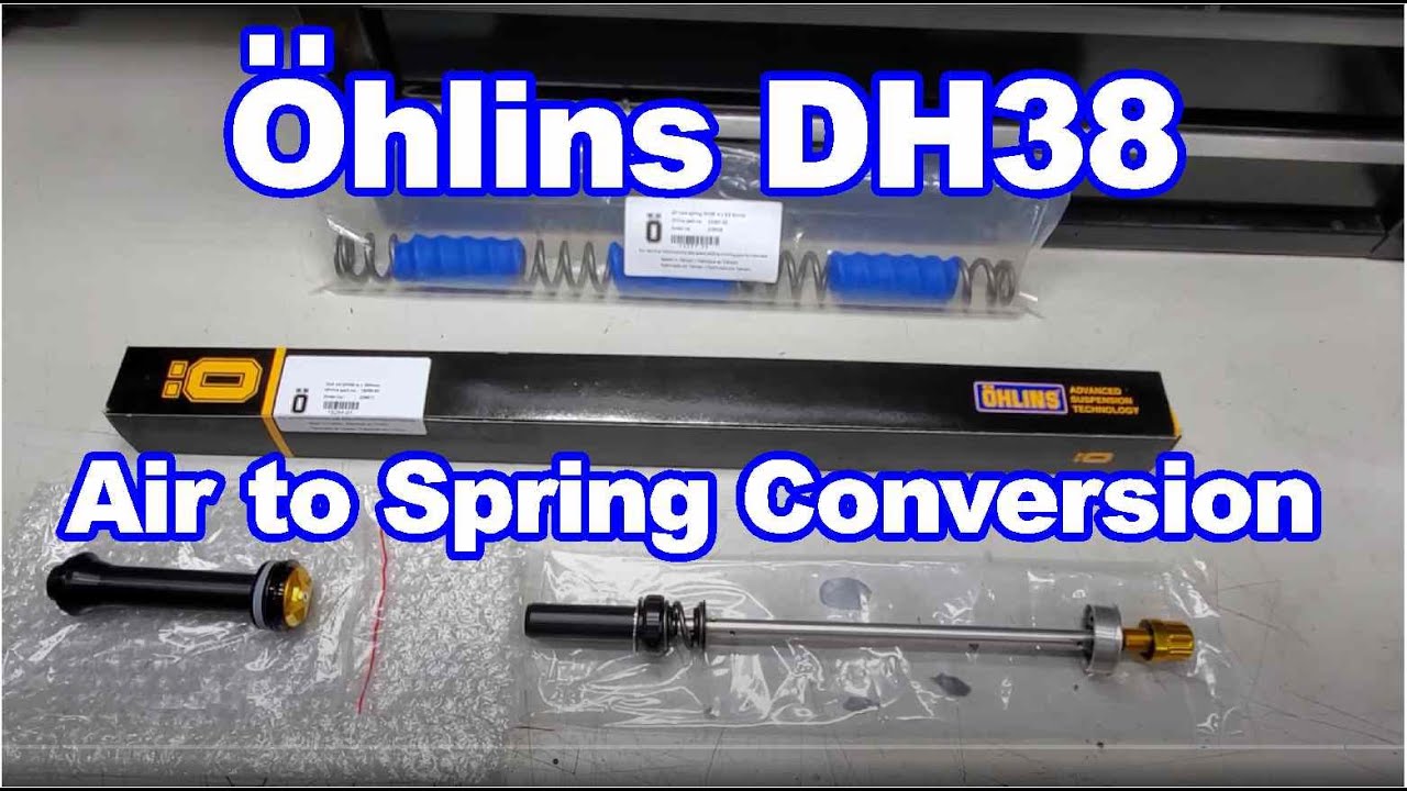 Ohlins DH38 MTB Fork Air Spring to Coil Spring Conversion How To
