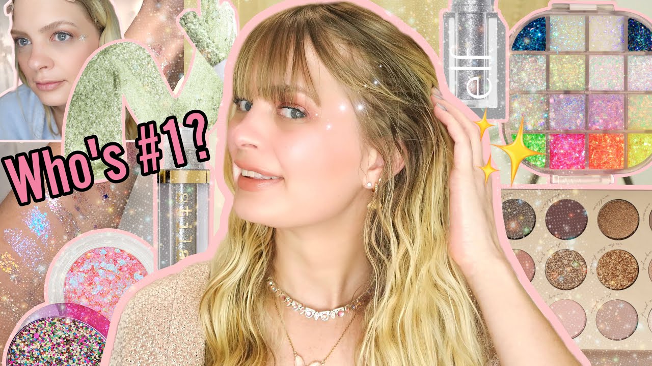 RANKING MY GLITTER MAKEUP COLLECTION!