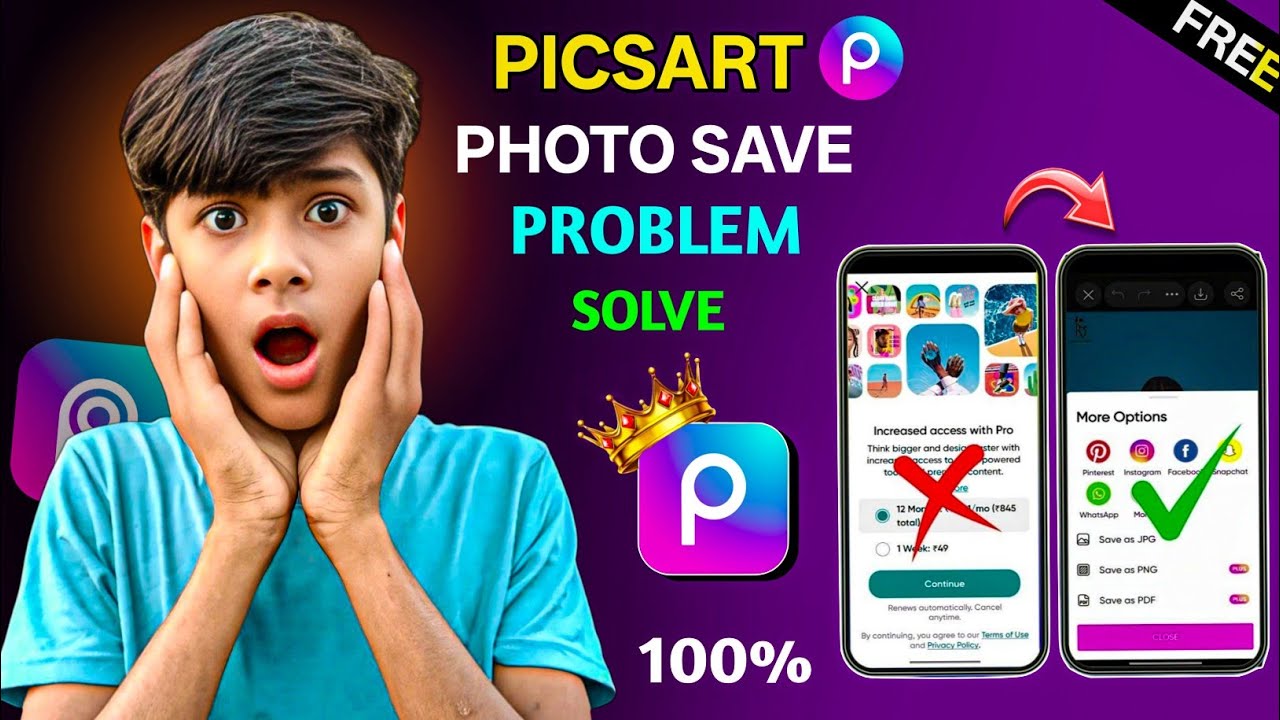PicsArt Photo Save Problem Solve 2025 | Latest Working Method in Hindi