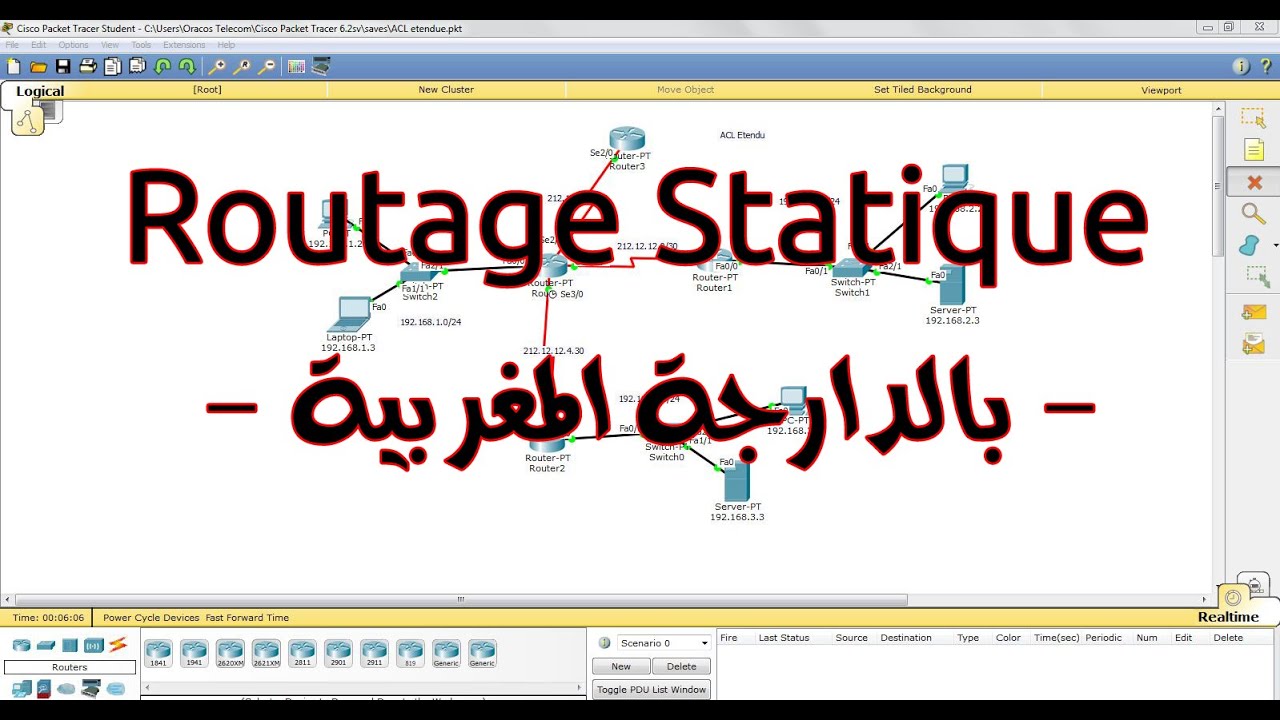Le Routage Statique (Darija) -  شرح مبسط وكامل
