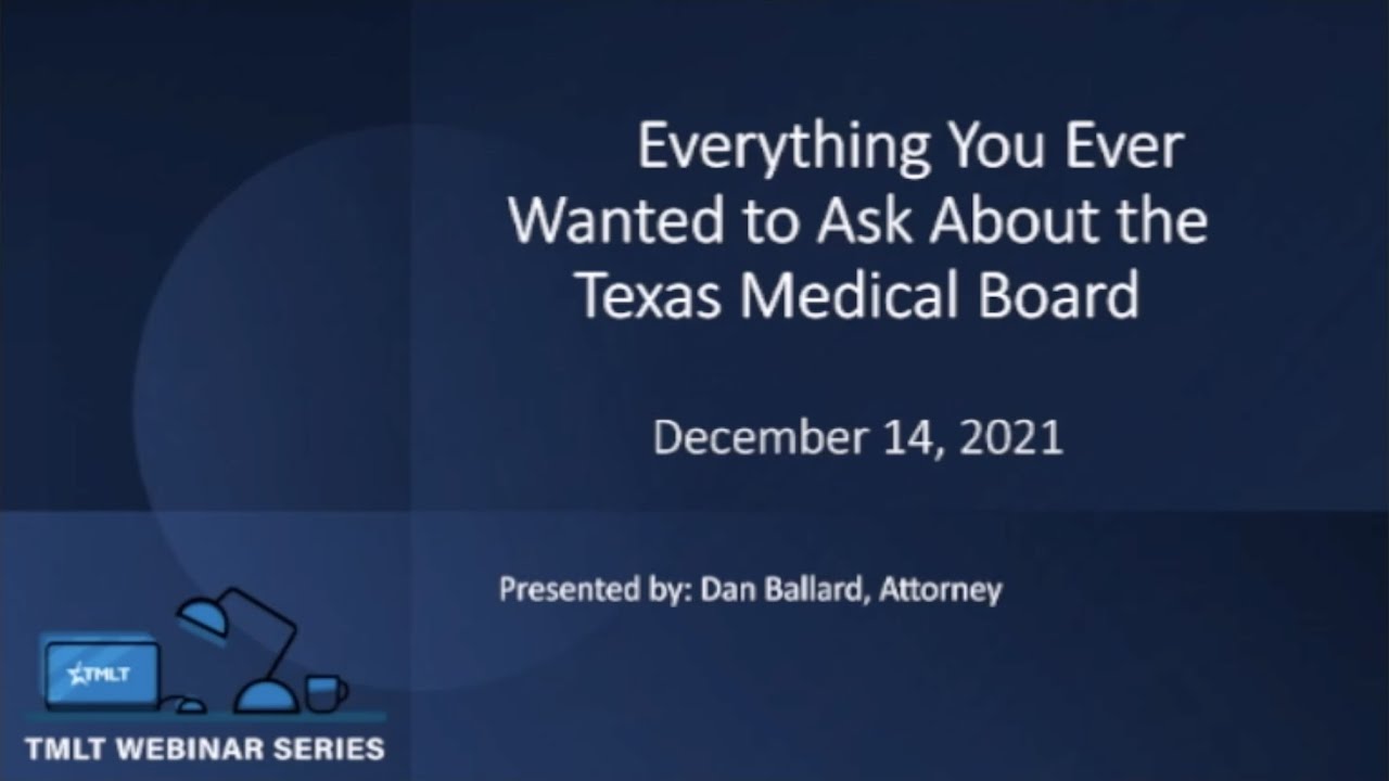 Everything you ever wanted to ask about the Texas Medical Board
