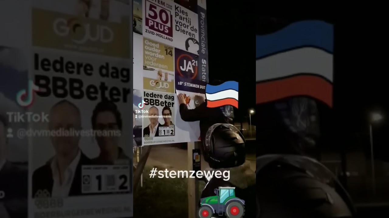 postersplakken Project X #stemzeweg