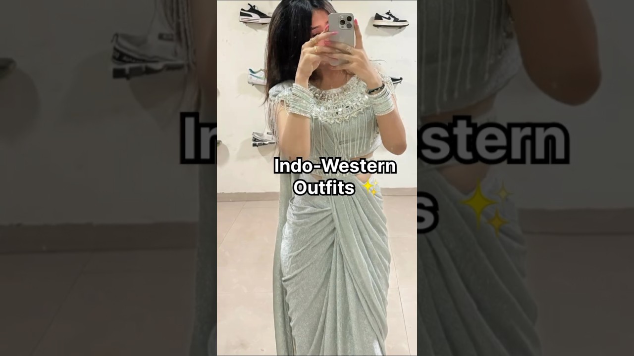 The Perfect Indo-Western Vibe 👗|| indo western outfit 💕#ootd #fashion #trending #outfit #shorts
