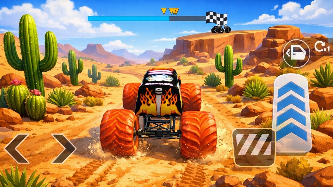 Monster Truck Ultra Mega Ramp Driving 😱 | Car Game | Android Game