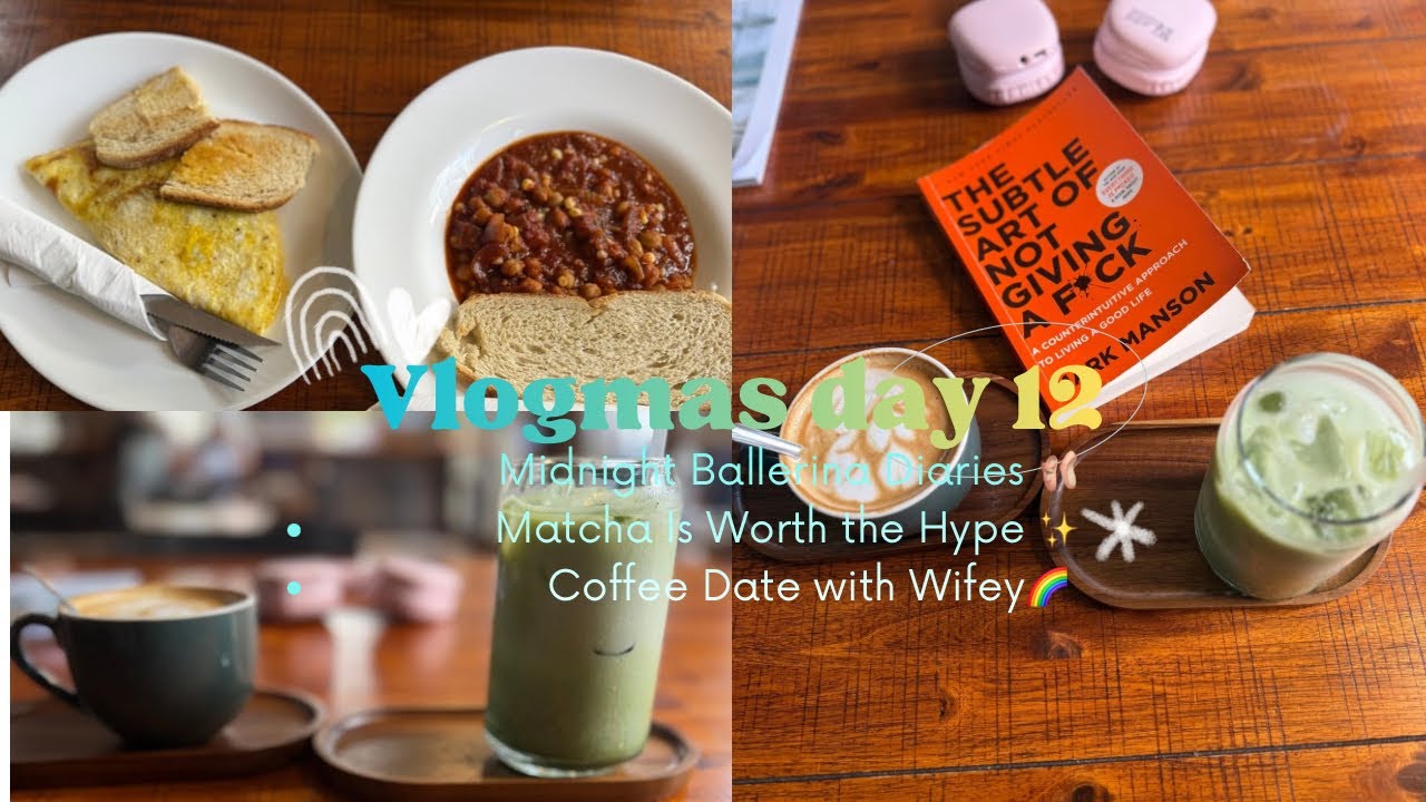 Vlogmas Day 12 🎄 | Midnight Ballerina Diaries 🩰🌙 | Coffee Date☕️, Matcha & WLW Housewife Era🌈🎀