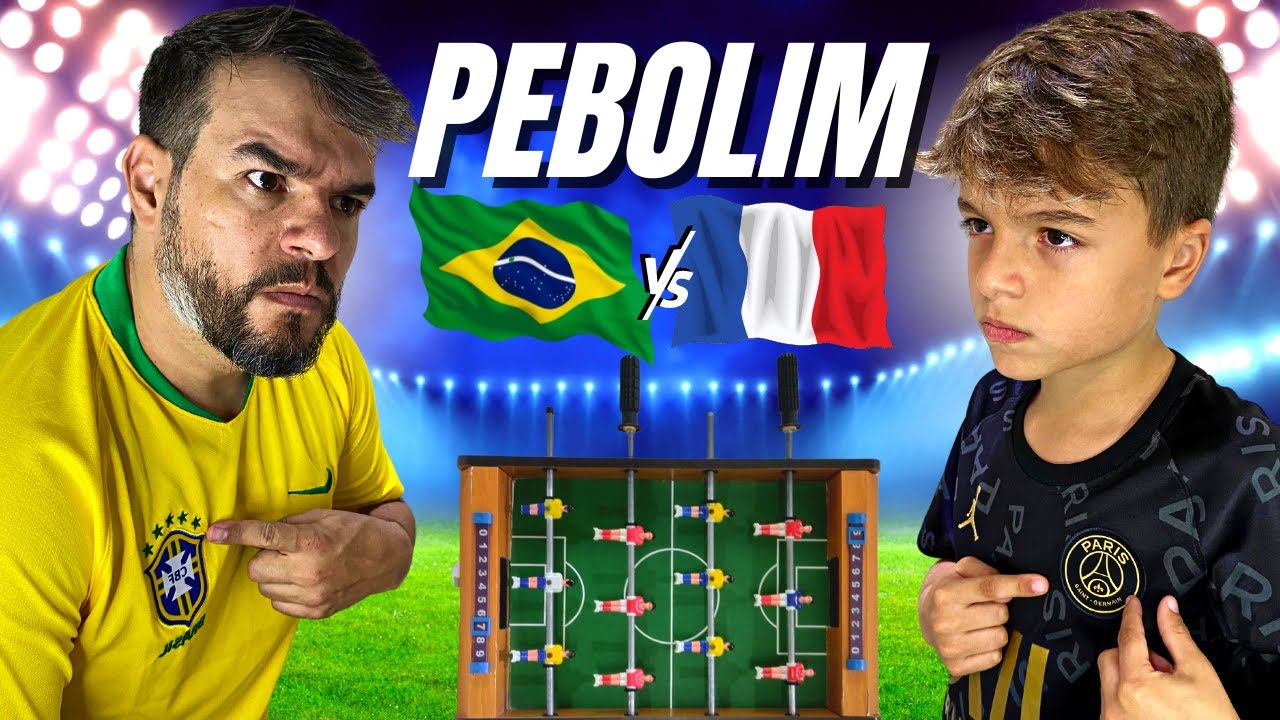 🏅CAMPEONATO DE PEBOLIM.  BRASIL X FRAN&Ccedil;A [QUEM GANHOU ESSE DESAFIO INTERNACIONAL PIMBOLIM TOT&Oacute;?]