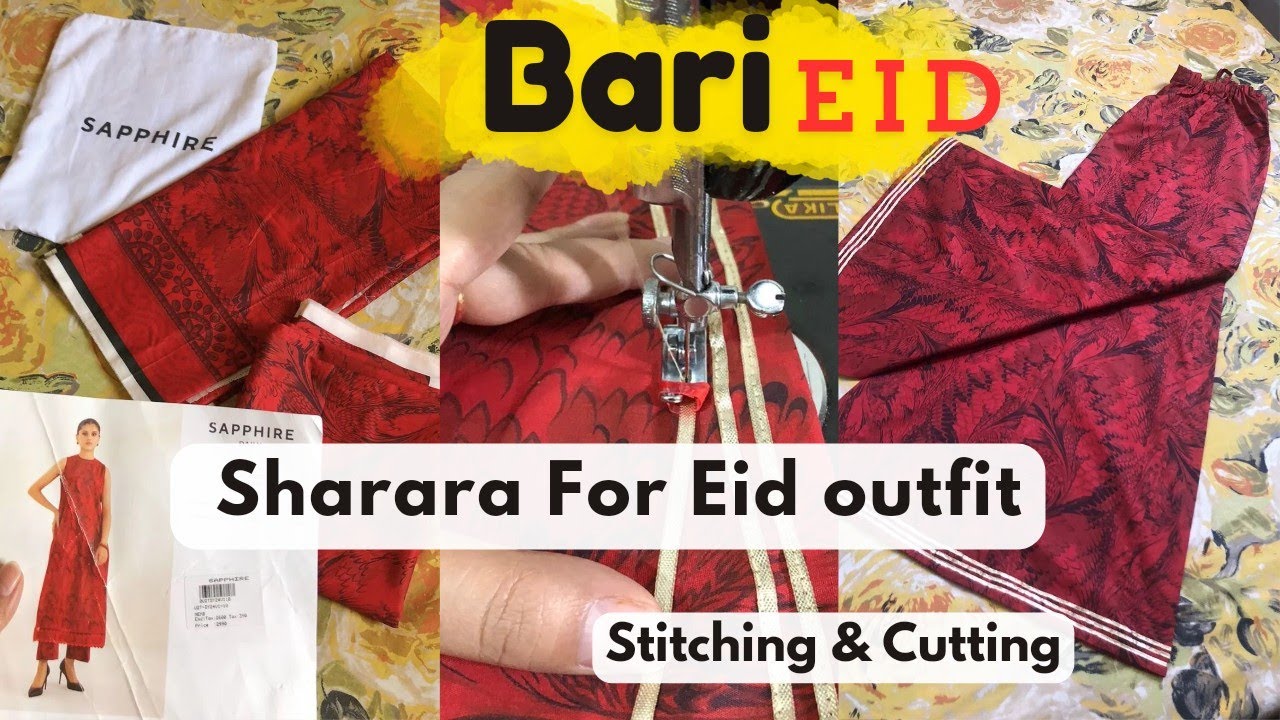 My beautiful Eid outfit || Formal Dress ||cutting & stitching with easy method🧵