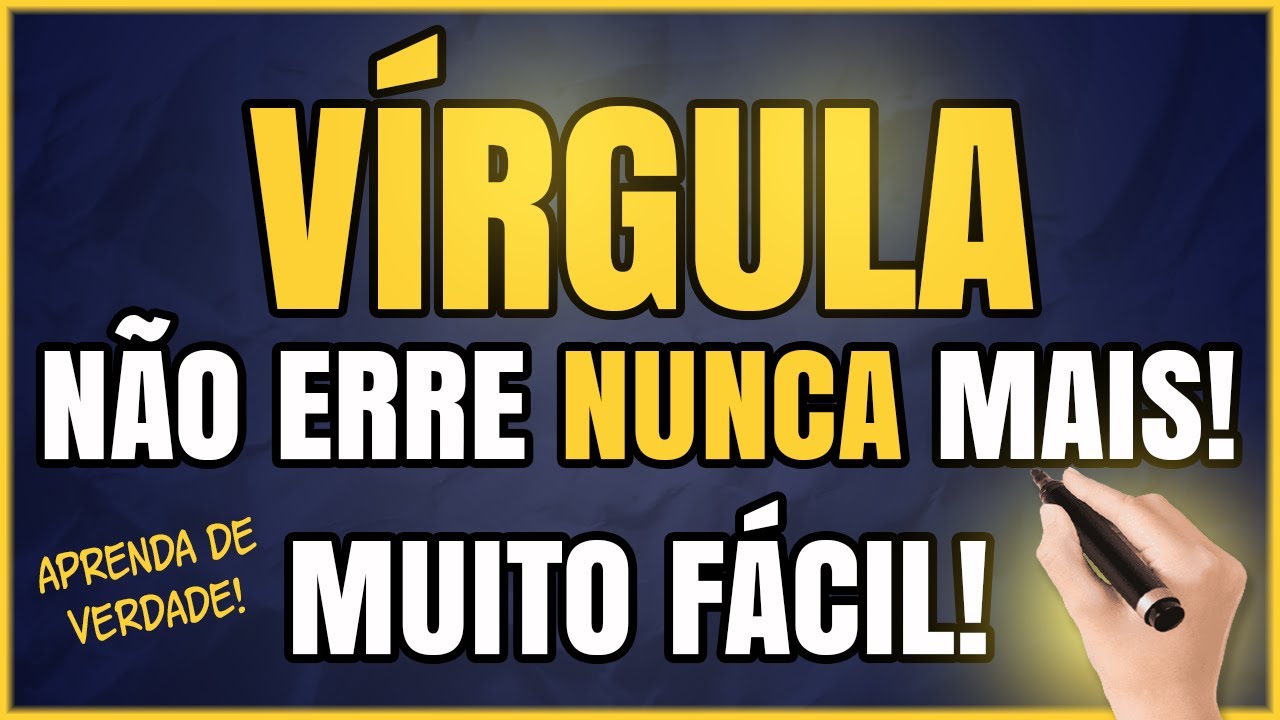 VÍRGULA: 5 Dicas SIMPLES Sobre Como Usar a Vírgula (CONCURSOS E VESTIBULARES)