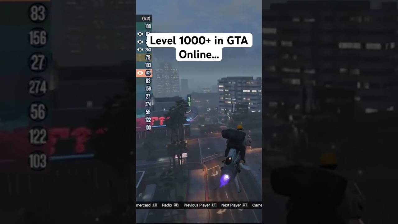 This is the highest level player i&rsquo;ve seen in GTA Online&hellip; #shorts #gta5