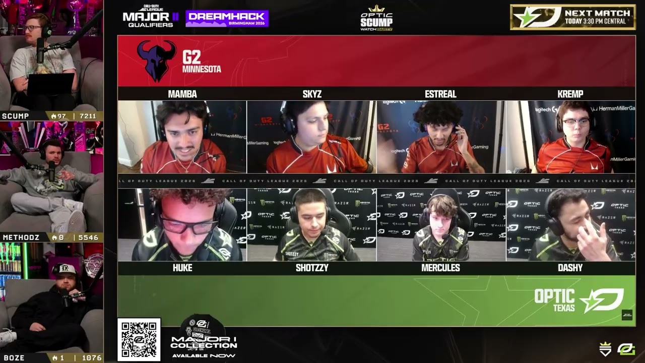 METHODZ SCUMP & BOZE REACT TO OPTIC CRAZY COMEBACK AGAINST C9