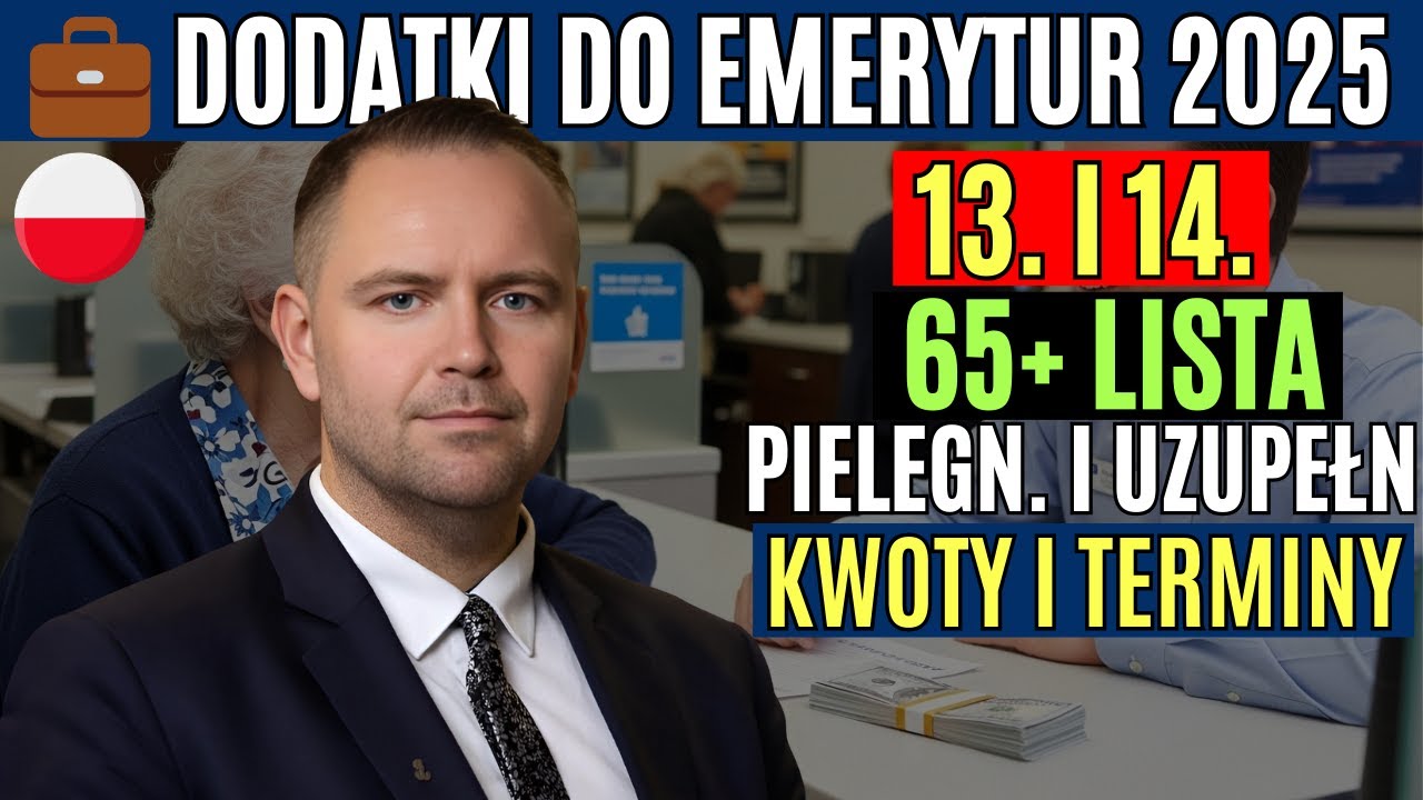 Pension supplements 65+ 2025 &mdash; List and amounts: 13th, 14th, additional care, supplementary benefit