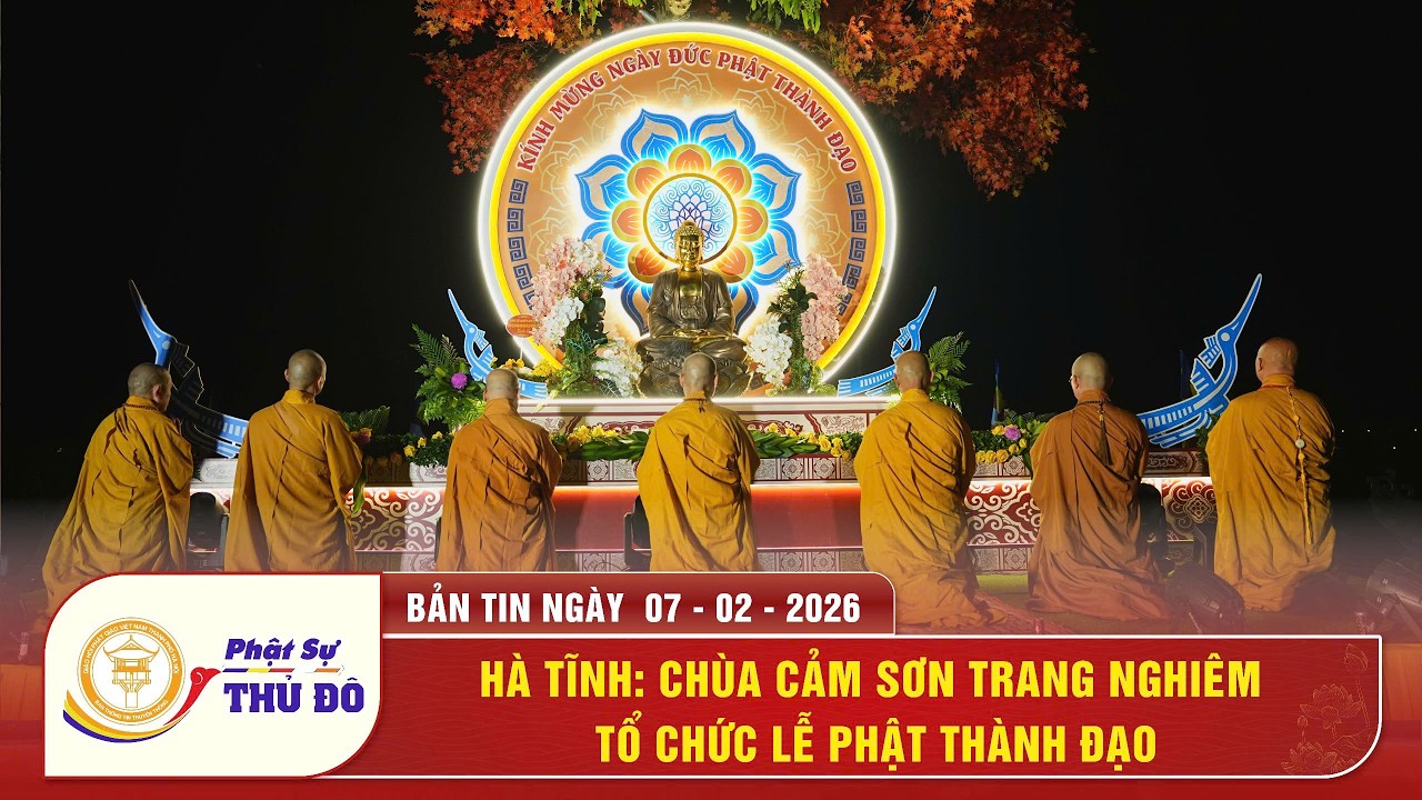 Hà Tĩnh: chùa Cảm Sơn trang nghiêm tổ chức lễ Phật Thành Đạo