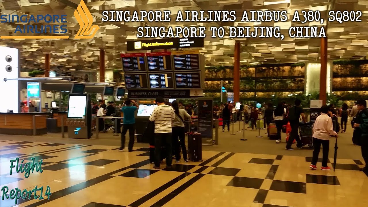 *SUPERJUMBO * SINGAPORE AIRLINES SQ802 | SINGAPORE TO BEIJING | ECONOMY CLASS | AIRBUS A380