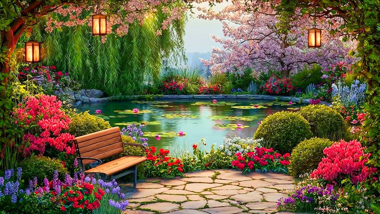 Piano Melodies in the Flower Garden 🌸 | Relax and Restore Your Nerves with Soothing Music 🎶