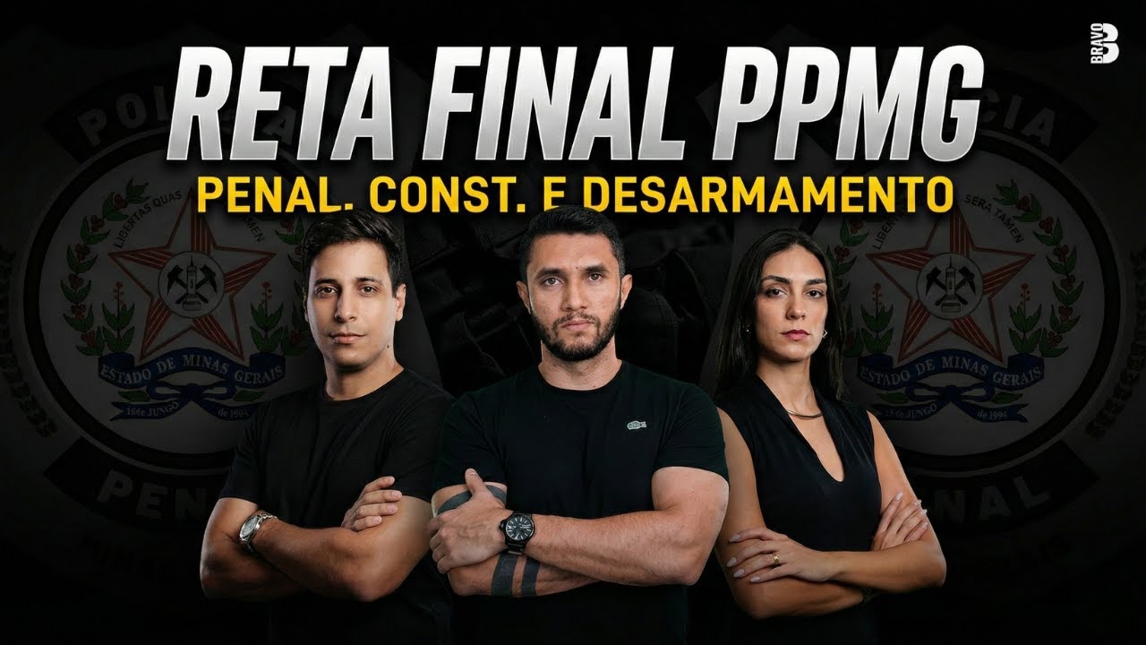 RETA FINAL PPMG: RESOLVENDO QUESTÕES AOCP (PENAL, CONST. E DESARMAMENTO)