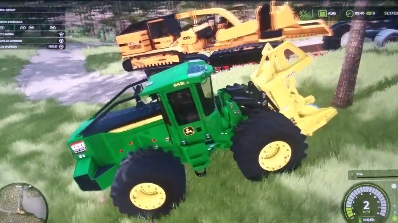 Forestry tractor in water everything goes wrong last episode 