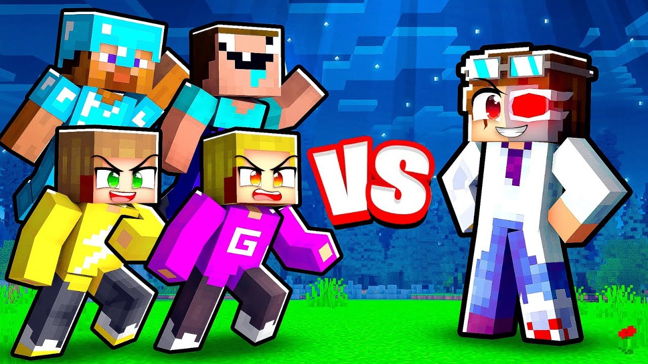 GEMENE PROFESSOR vs KLEURSTAD! (Minecraft Survival)