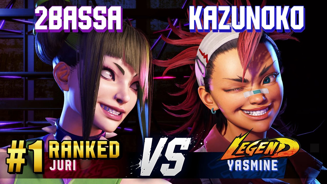 SF6 ▰ 2BASSA (#1 Ranked Juri) vs KAZUNOKO (Yasmine) ▰ Street Fighter 6 Gameplay