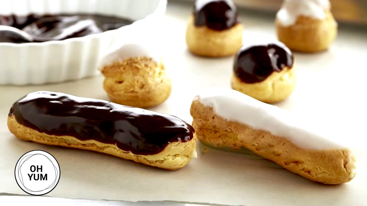 Professional Baker Teaches You How To Make ECLAIRS!