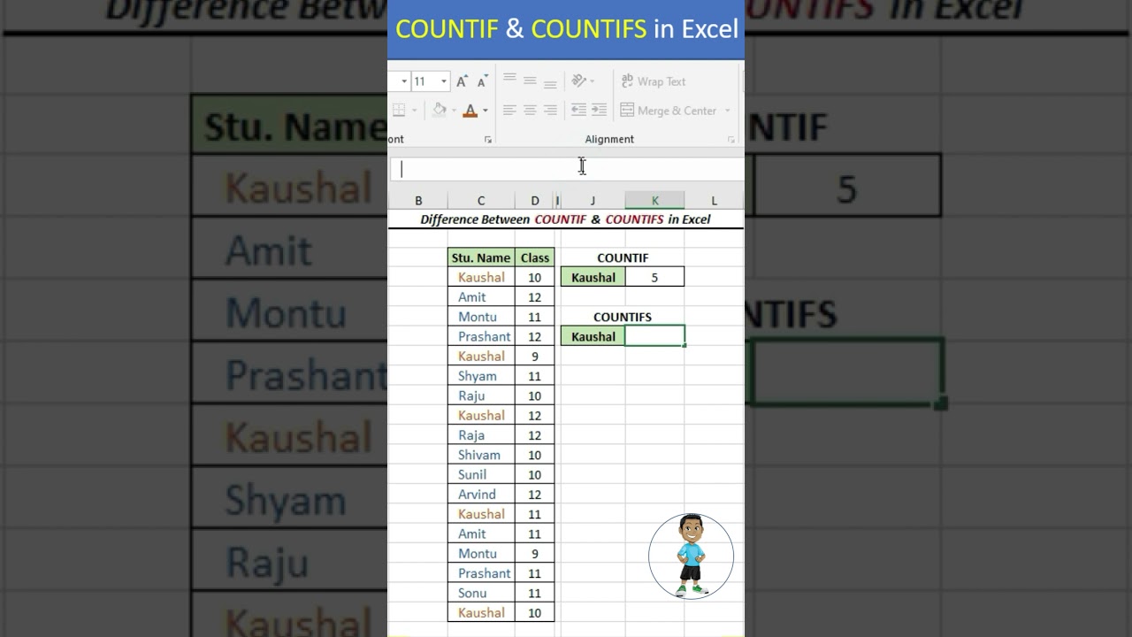 Excel Job Interview Questions COUNTIF & COUNTIFS Formula in Excel #excel #exceltips #exceltutorial