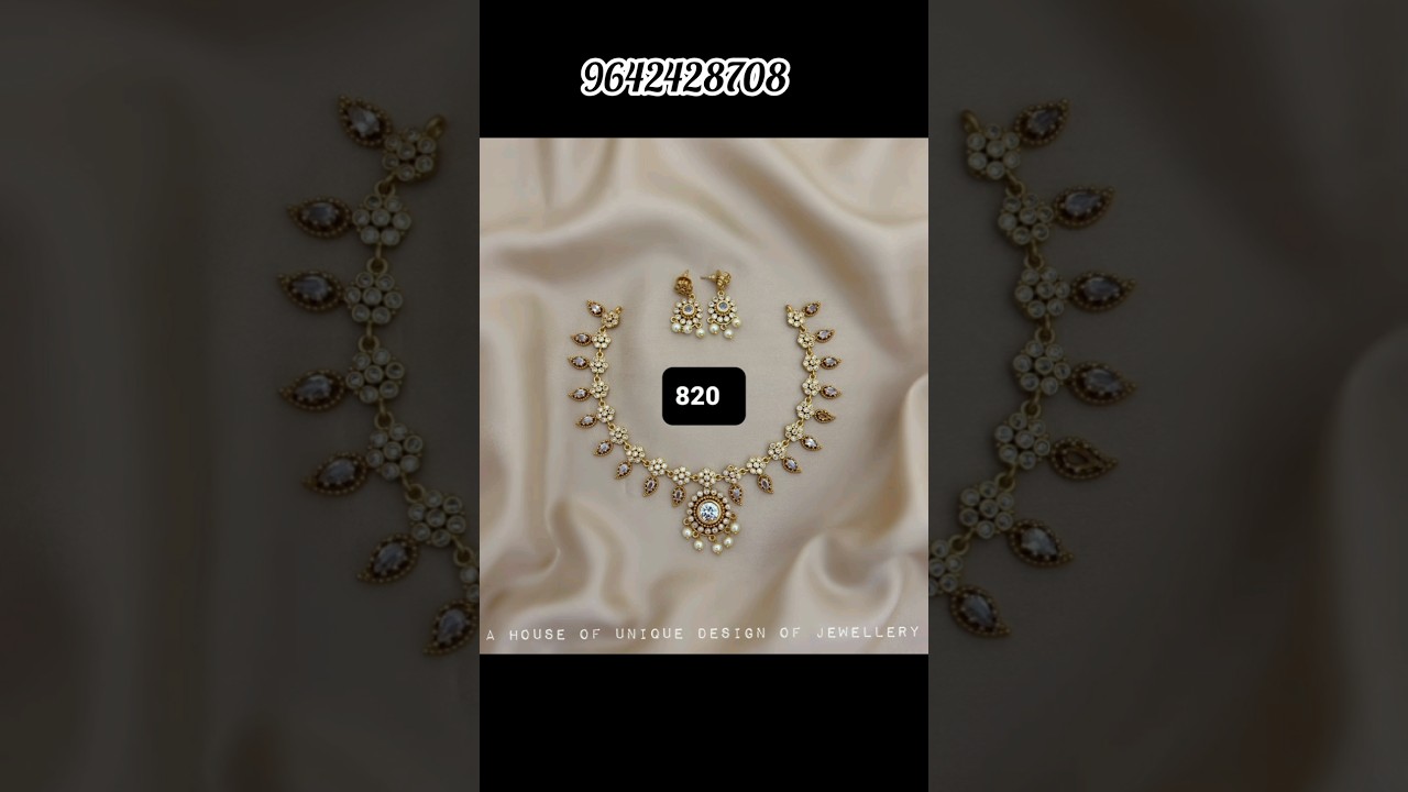 wow beautiful & simple neck sets collection #pravara #necklace #onegramegold #imitationjewellery