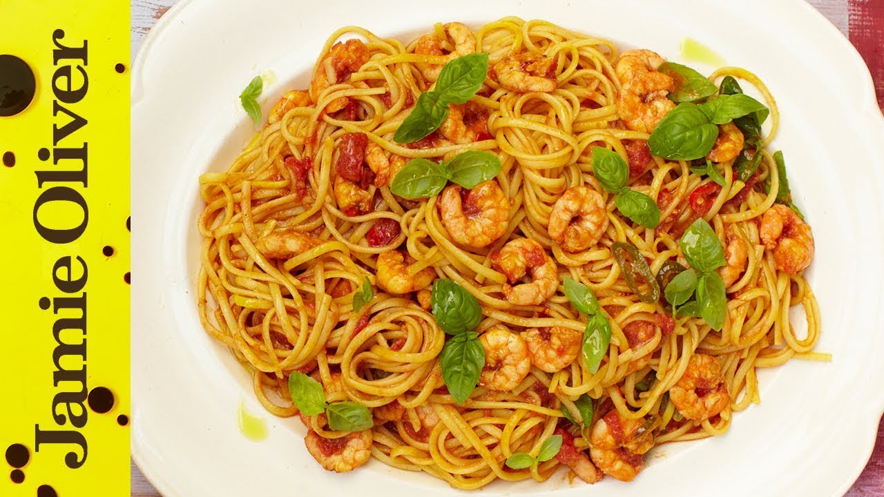 Prawn Linguine | Jamie’s 15 Minute Meals (2012)