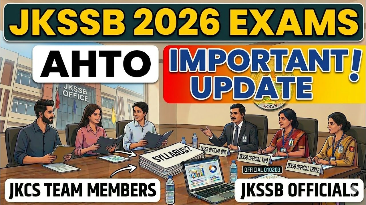 JKSSB AHTO 2026 - SYLLABUS - JKSSB OFFICE VISIT 2026 - ASSISTANT HANDICRAFT / HANDLOOM OFFICER 
