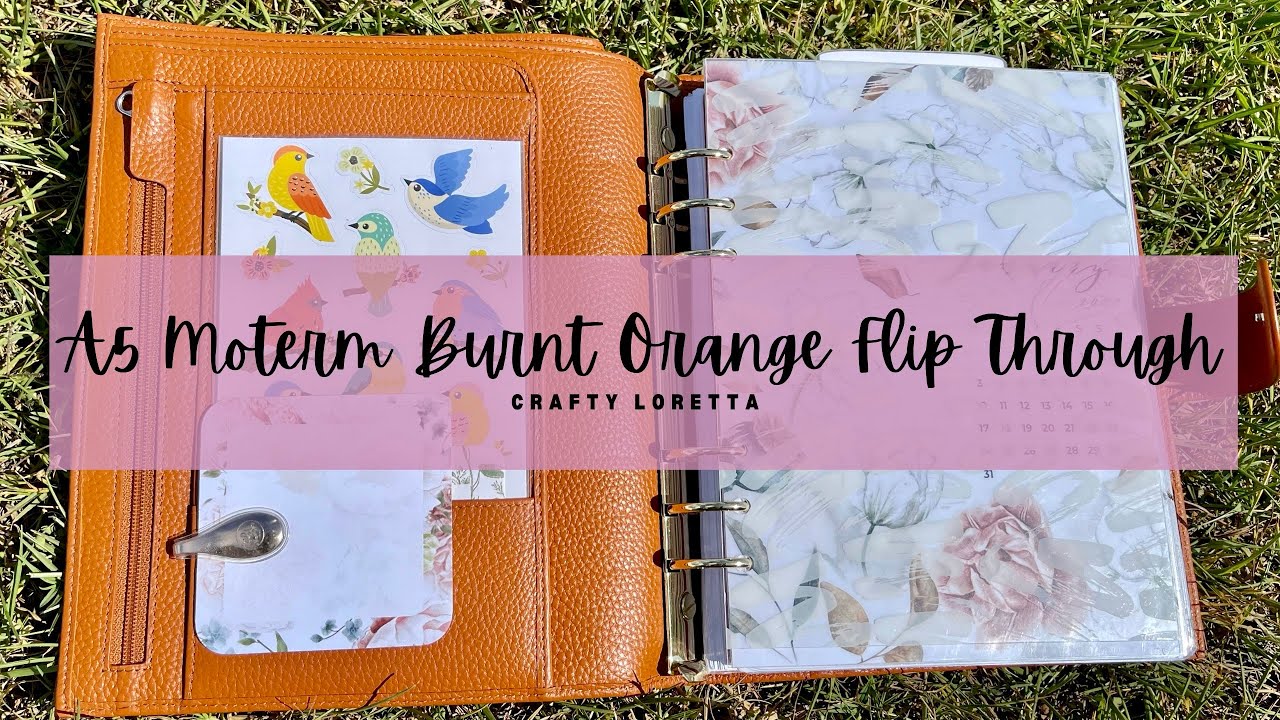 Moterm A5 Pebbled Burnt Orange | Planner Flip Through | Daily Devotional Journal